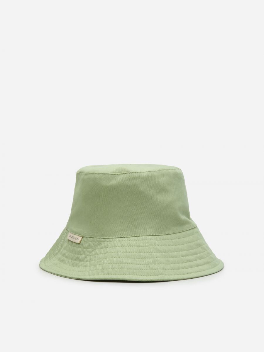 green floppy hat