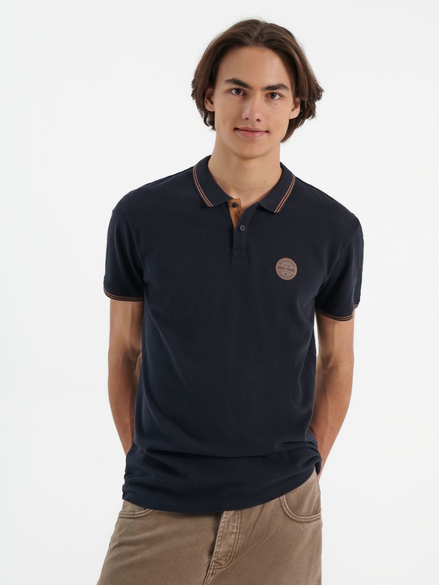 moncler polo navy