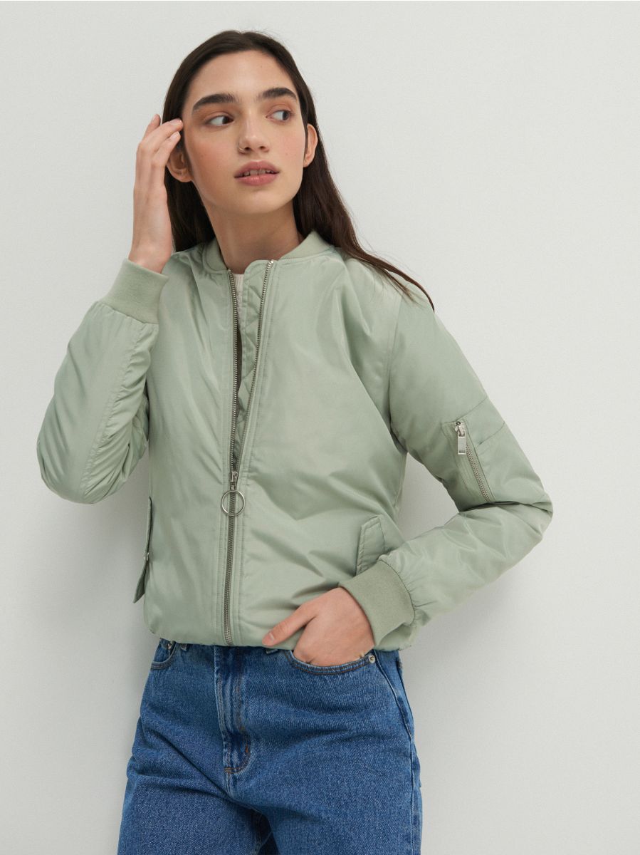 khaki bomber