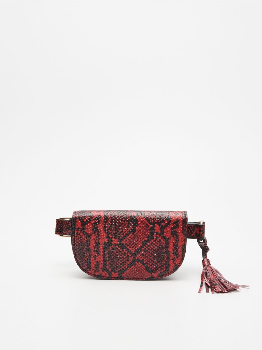 snakeskin bum bag