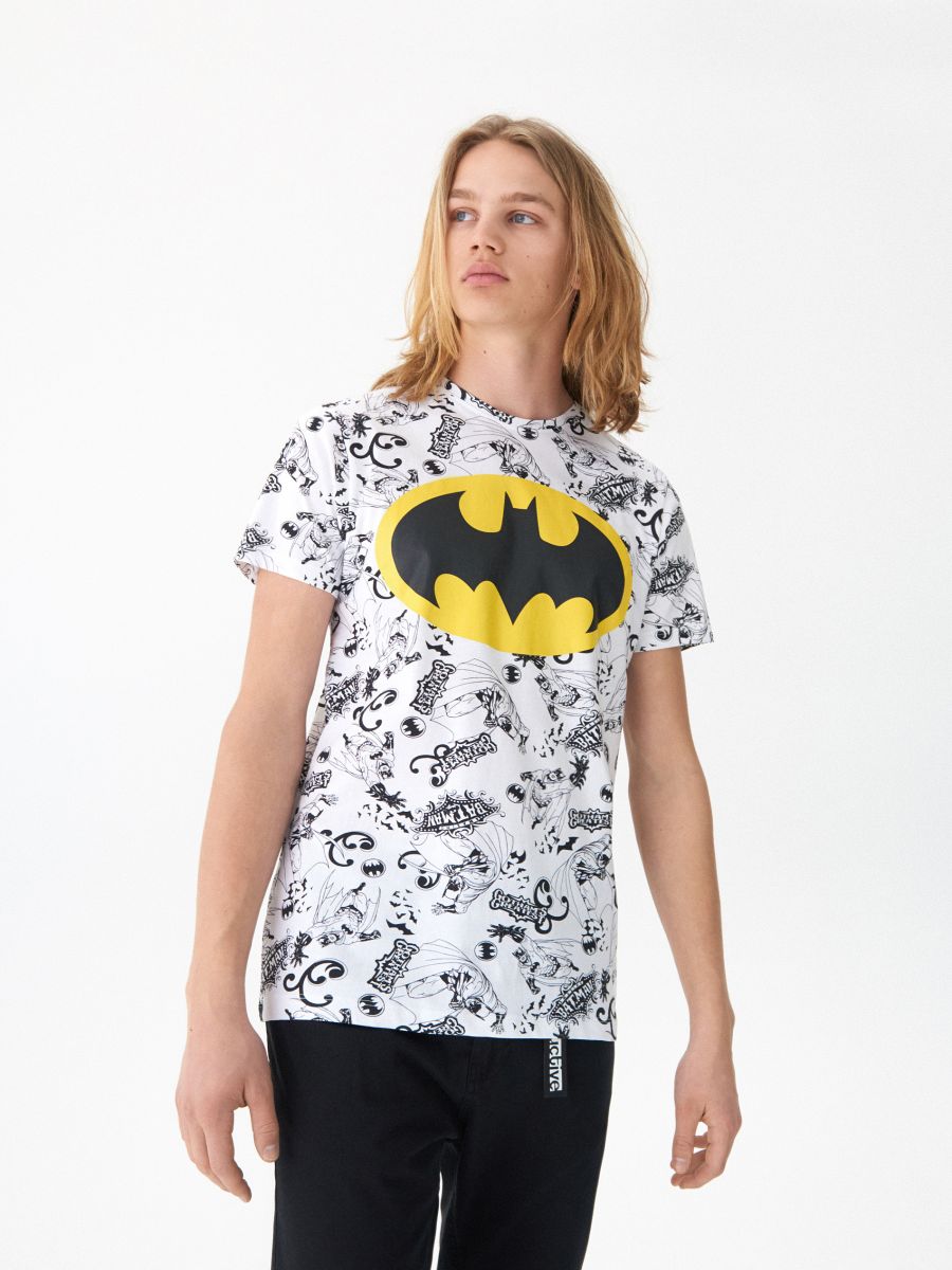 batman t shirt white