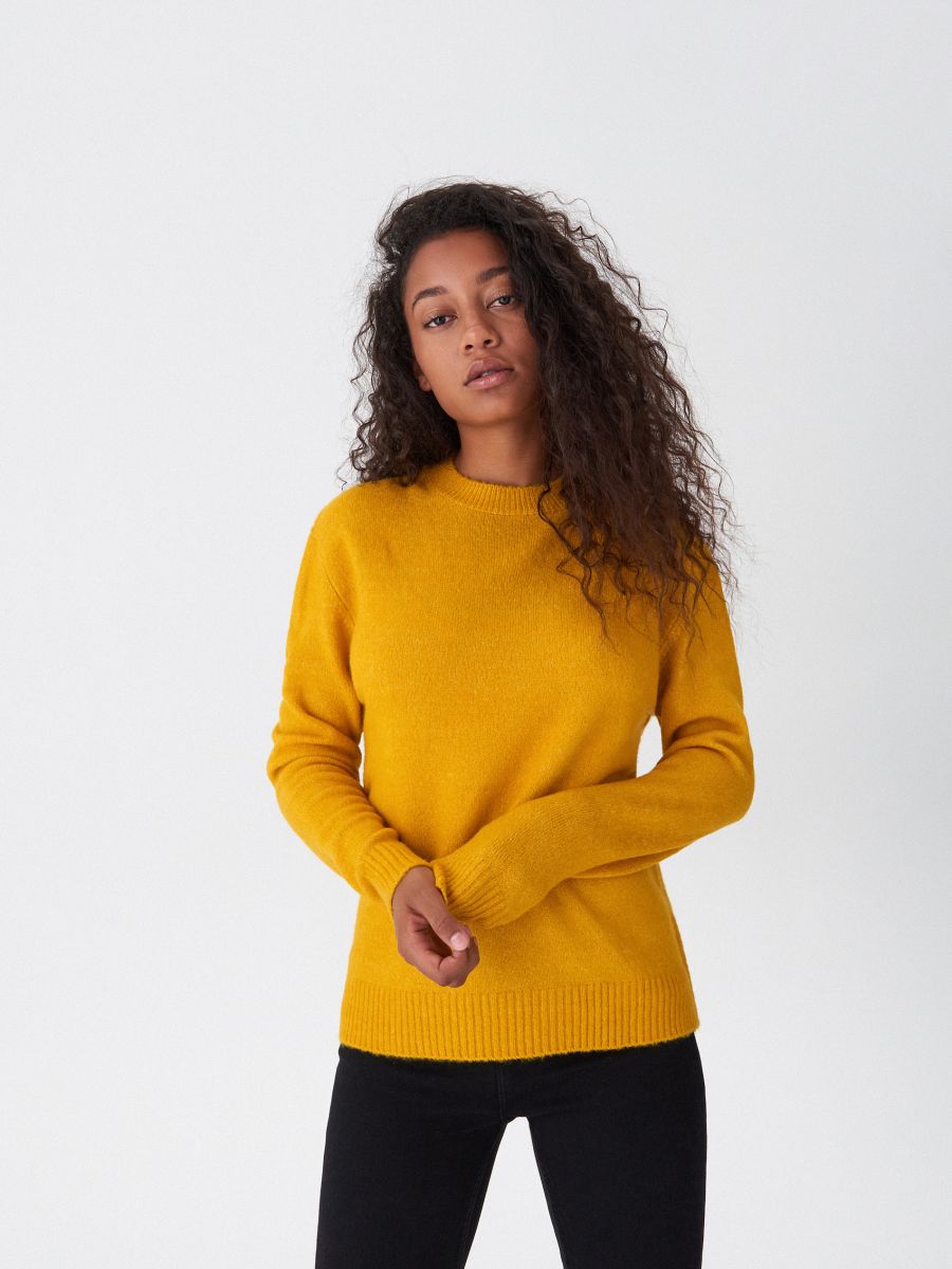 plain yellow jumper