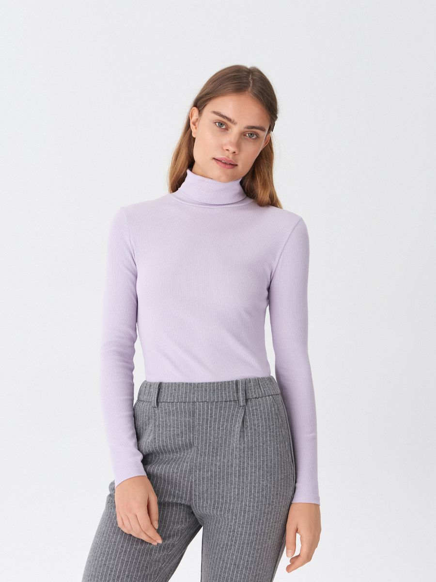 turtleneck purple