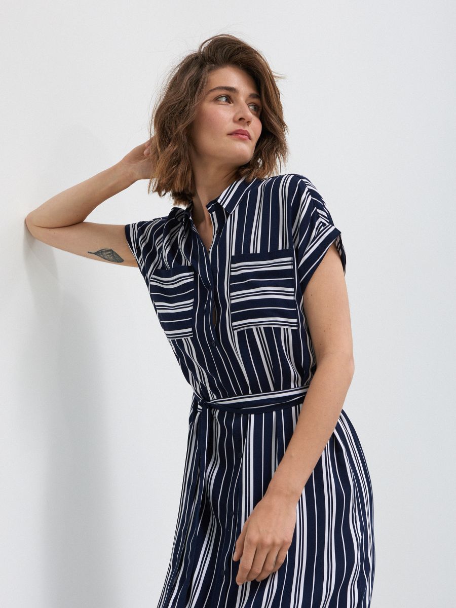 shirt dress with belt